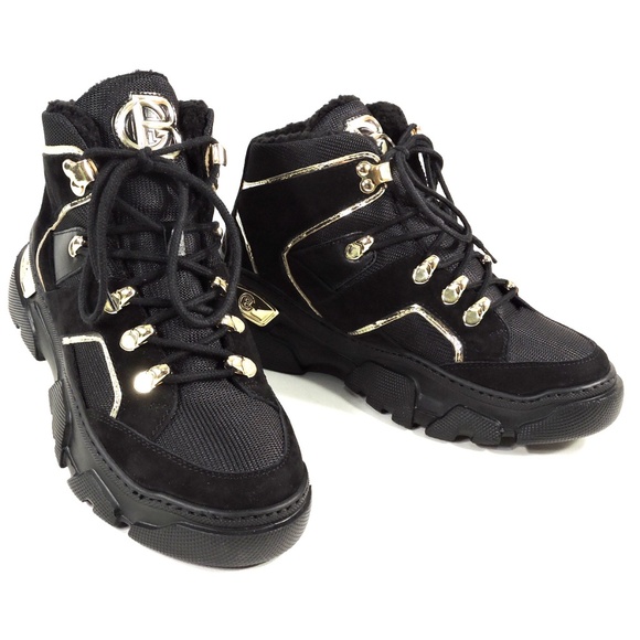BALDININI🇮🇹 WOMEN'S BLACK SUEDE WINTER SNEAKERS